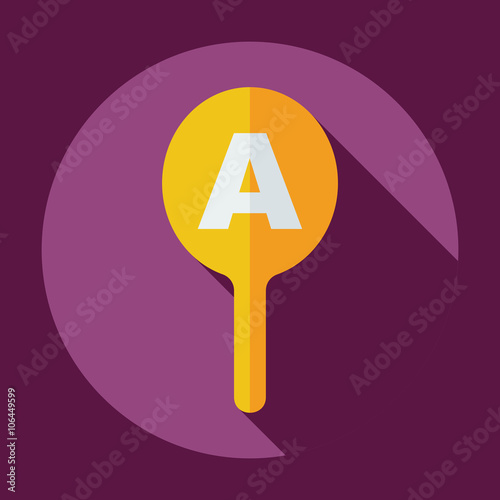 Flat modern design with shadow icon optics
