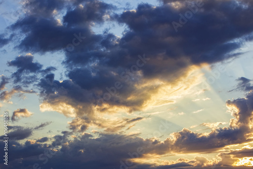 Clouds in sunset