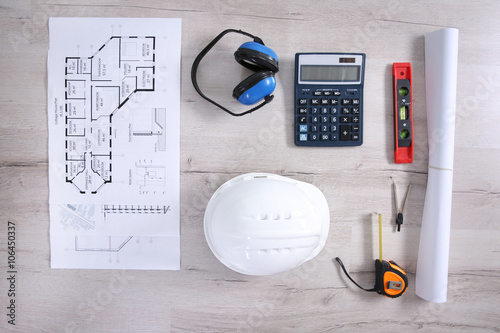 Project drawings and white ...