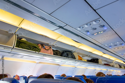 Fototapeta Naklejka Na Ścianę i Meble -  luggage on the shelf