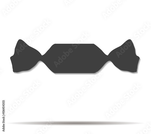 candy double shadow icon vector