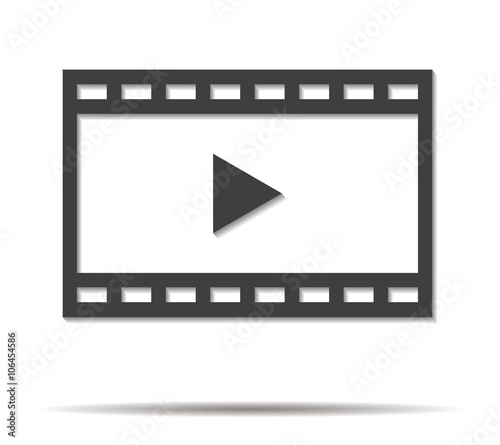 film double shadow icon vector