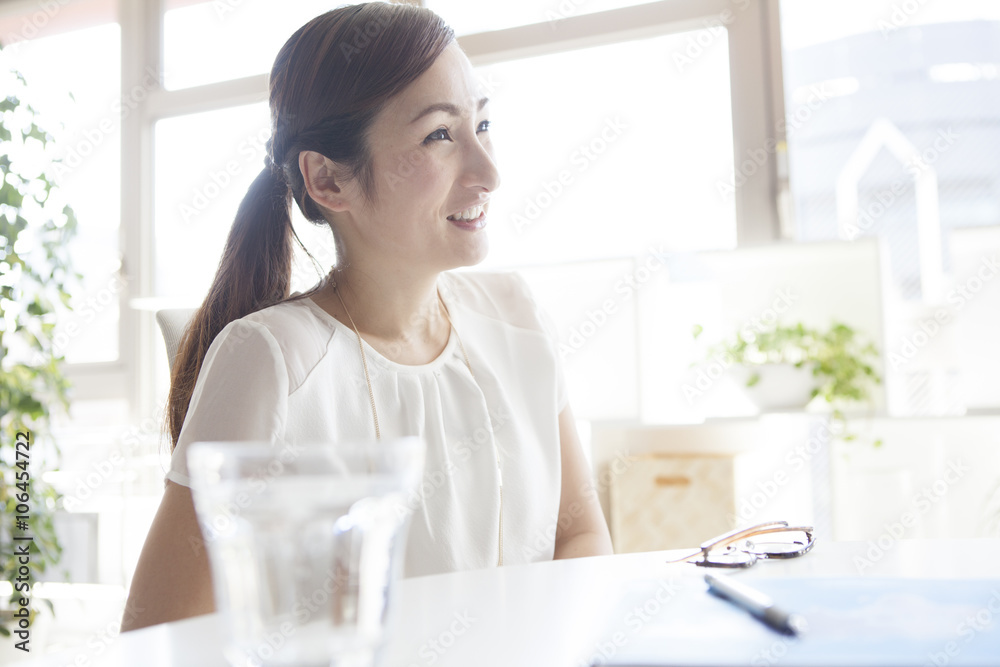 Women who are working in bright office Women who are working in bright office