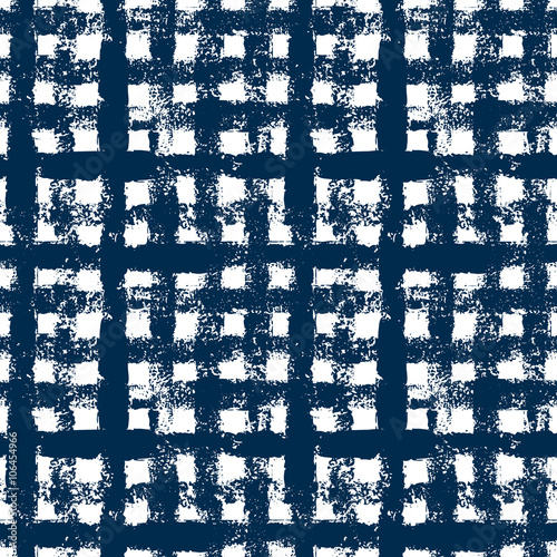 Blue and white checkered gr...