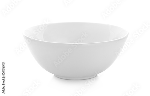 empty White bowl isolated on white background