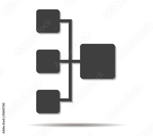 net double shadow icon vector
