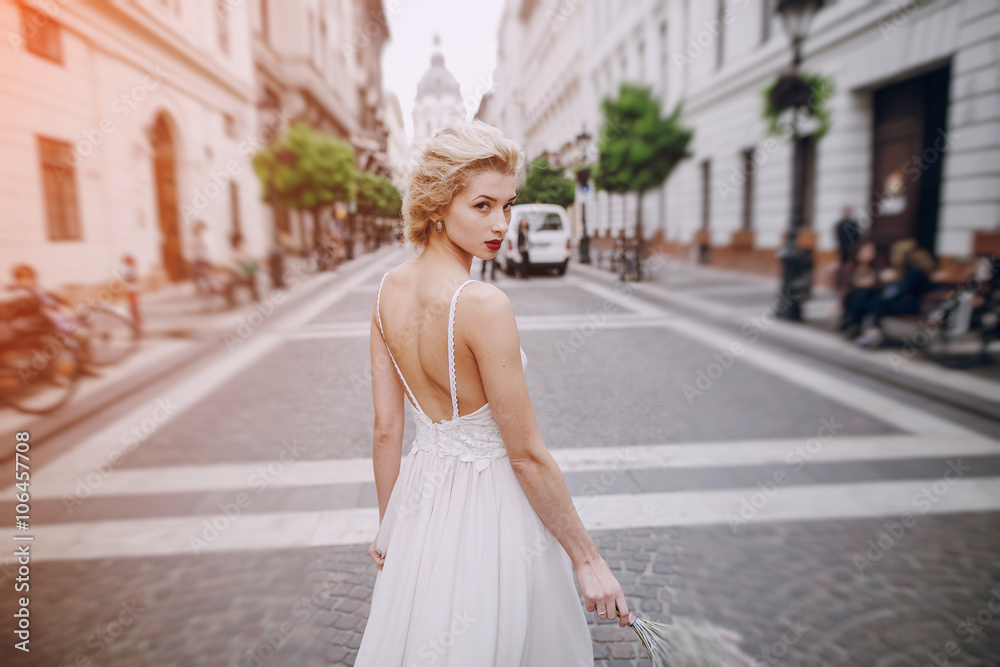 Naklejka premium wedding day in Budapest