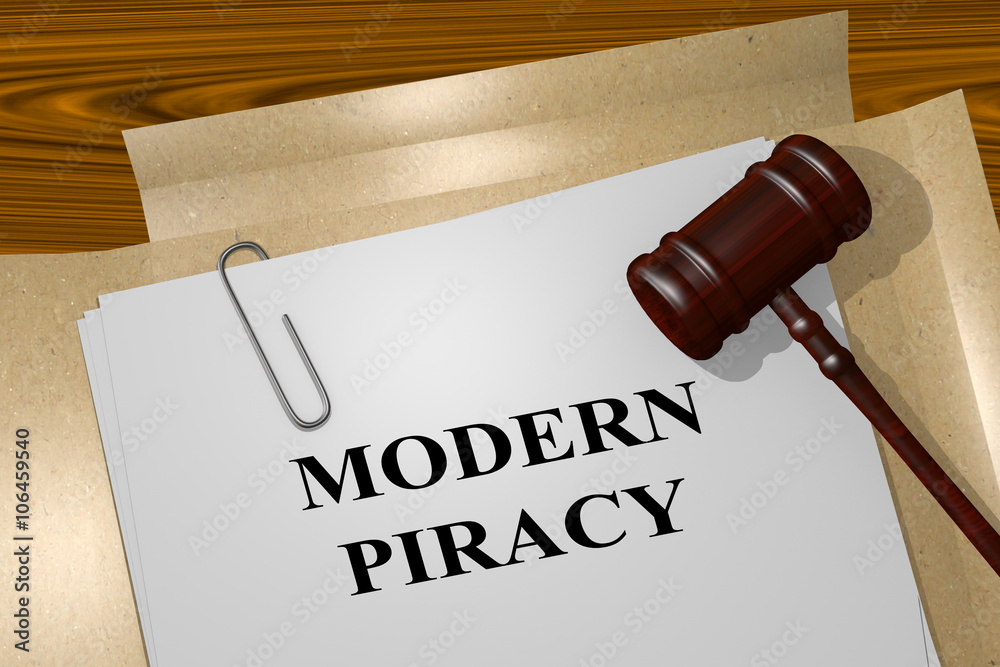 Modern Piracy concept