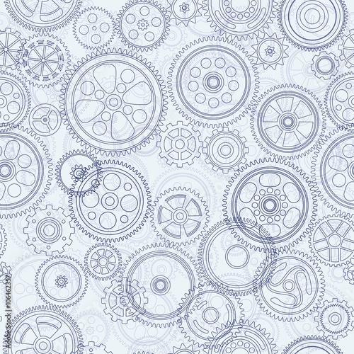 cogs and gears seamless background
