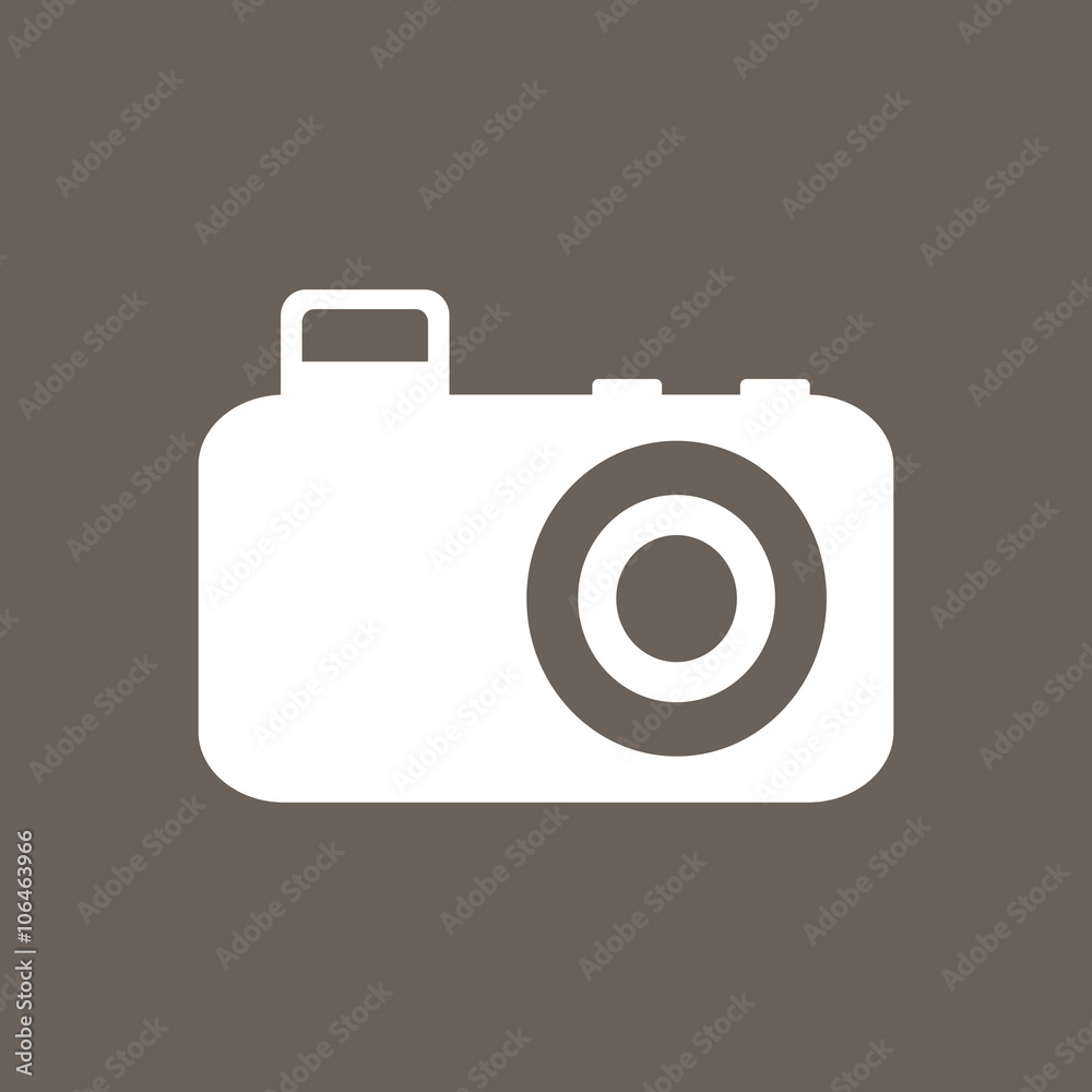 Camera Icon on Dark Gray Color. Eps-10. Camera Icon on Dark Gray Color. Eps-10.