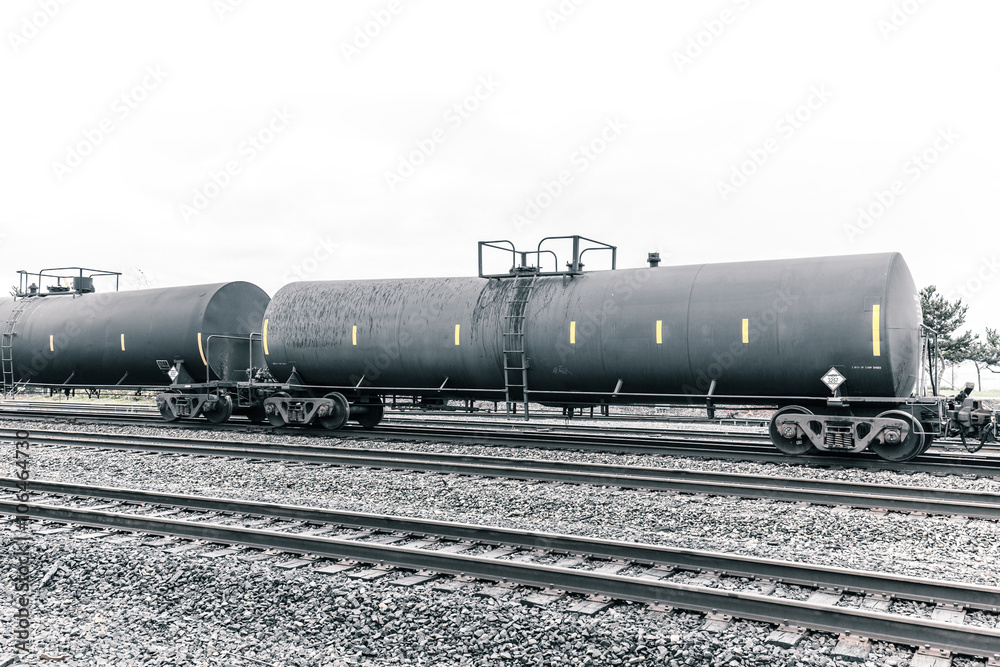 oil tank train and railways in portland in cloudy sky oil tank train and railways in portland in cloudy sky