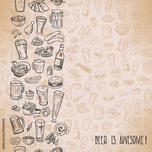 sketchy beer and snacks