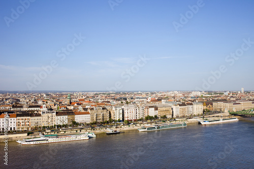 City of Budapest and Danube River in Hungary