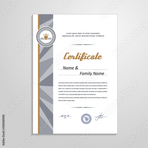Certificate, Diploma, design template