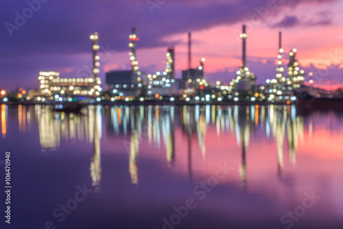 Blurred Oil refinery