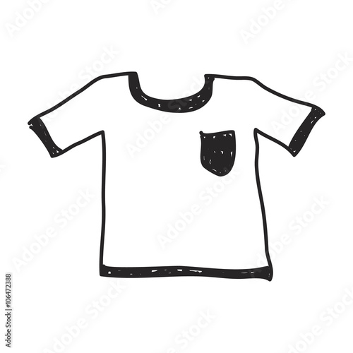 Simple doodle of a t-shirt