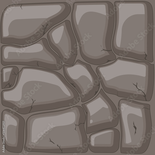 Brown stone background. Vector illustration