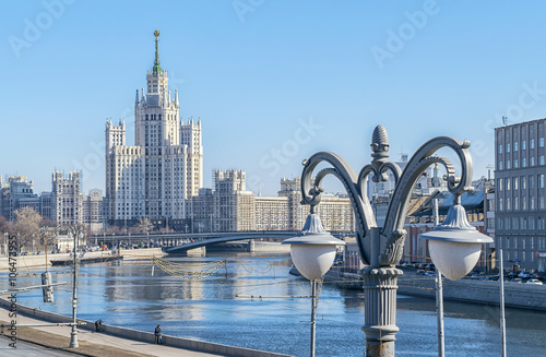 Photography High-rise building on Kotelnicheskaya embankment in Moscow