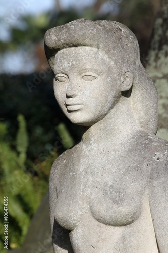 Obraz na plátně statue de baigneuse, parc mauresque, Arcachon