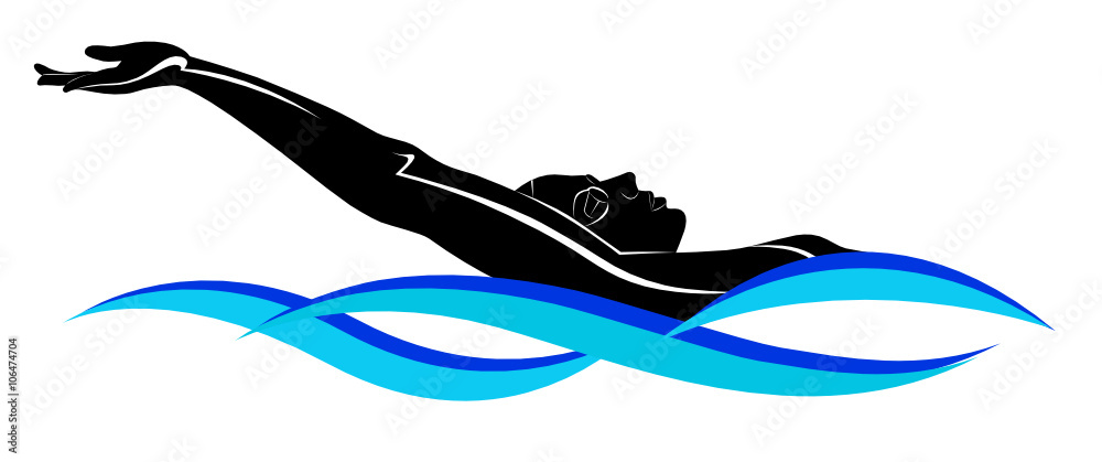 swimmer athlete Stock Vector | Adobe Stock