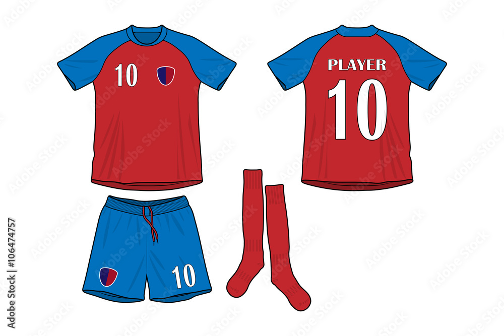 Naklejka premium Full Kit Soccer