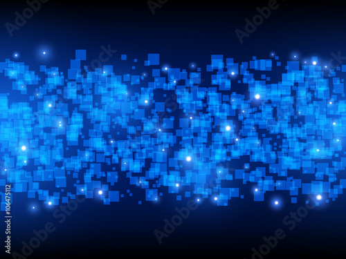 Technology Background. Overlapping Squares. Vector illustration