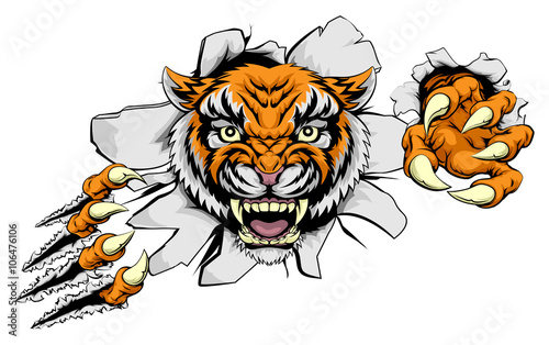 Tiger Attack Concept