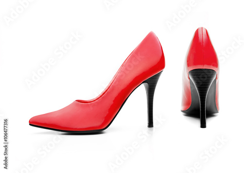 Rote Damenpumps