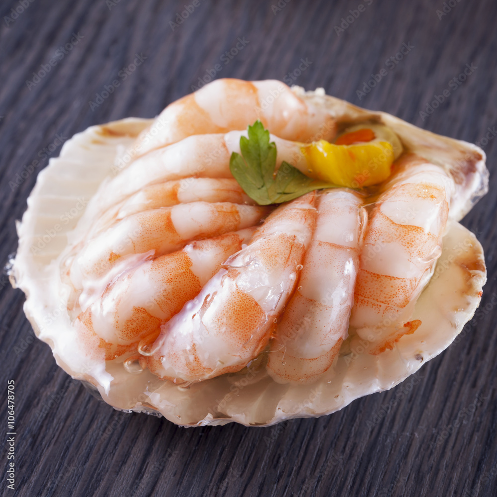 Appetizer with shrimps Appetizer with shrimps