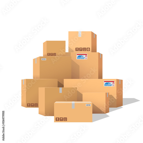 Cardboard boxes © d1sk