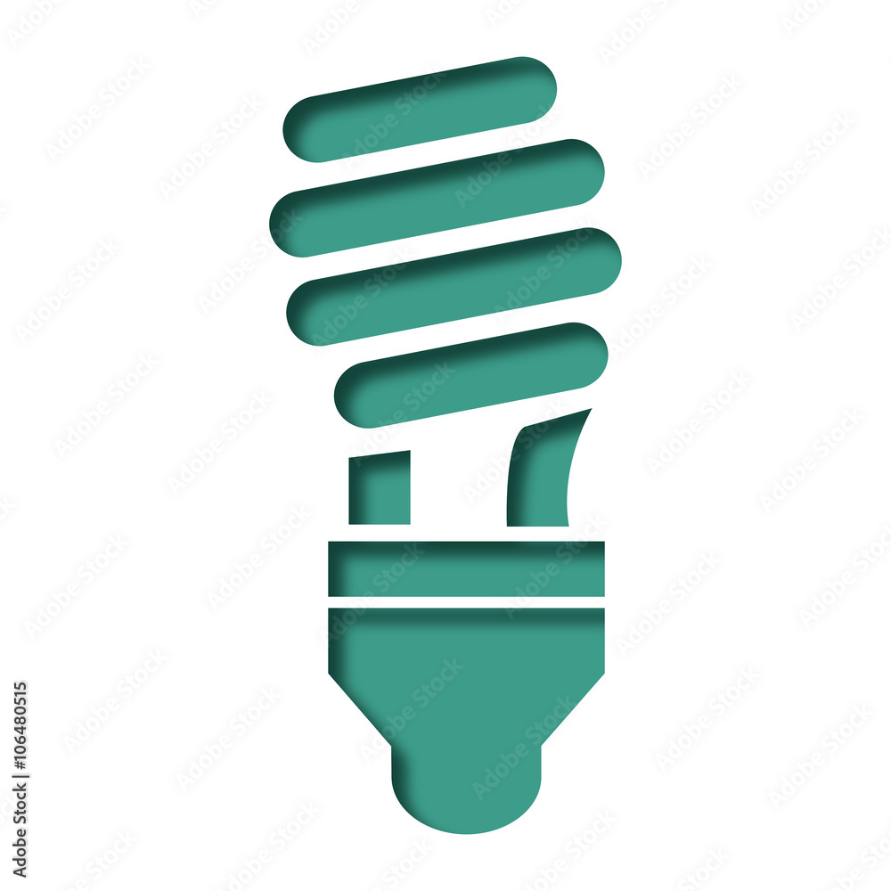 Logo ampoule basse consommation.