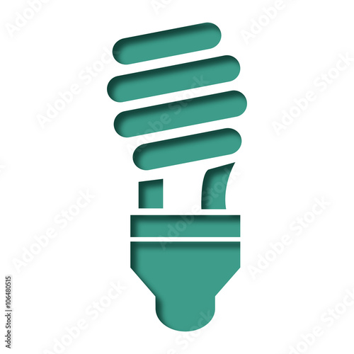Logo ampoule basse consommation.