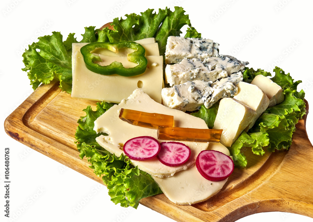 Scandinavian food, cheese plate