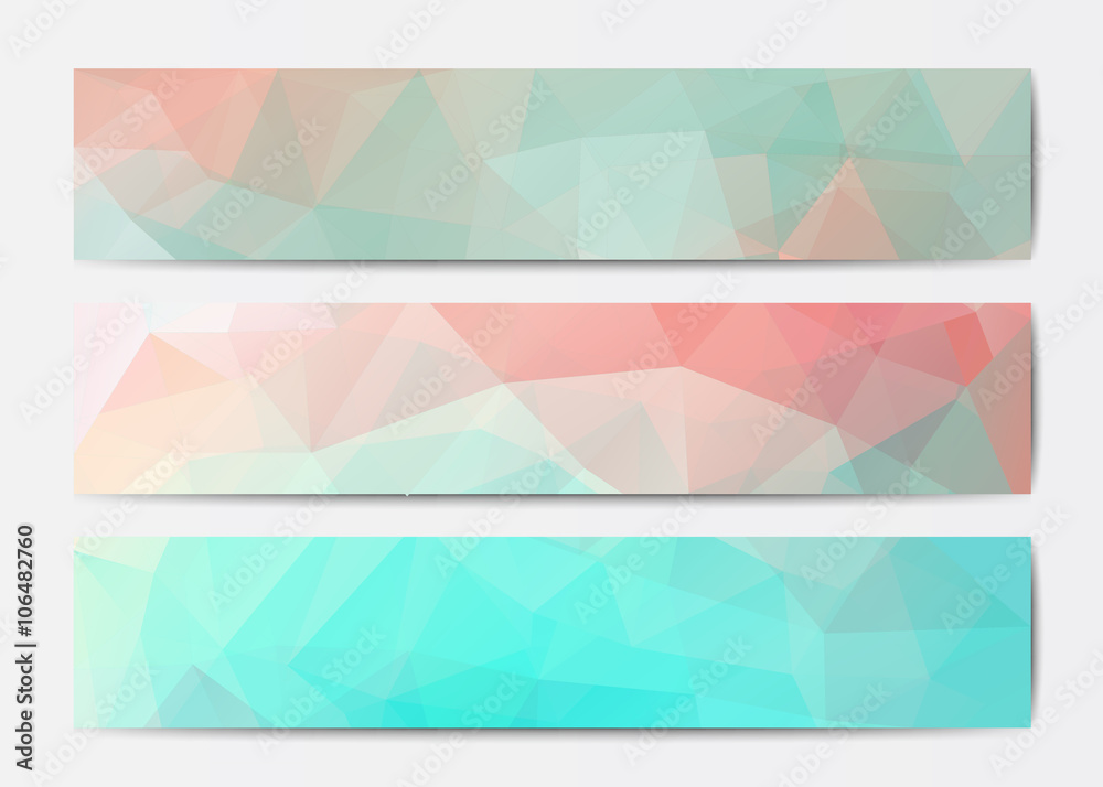 Abstract banner templates