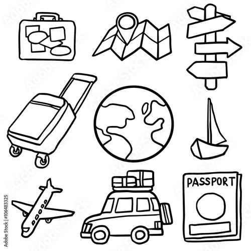 vector set of travel icon