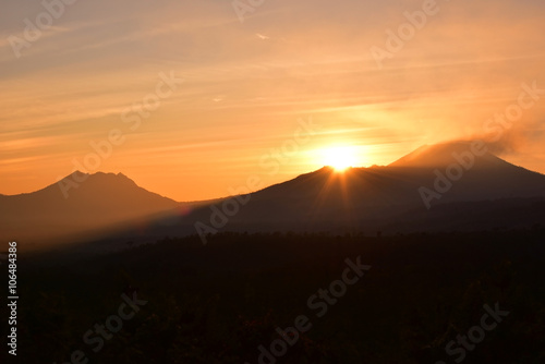 Sunrise at Kawah Ijen crater © giftography