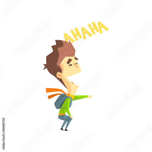 Laughing Boy Emotion Icon