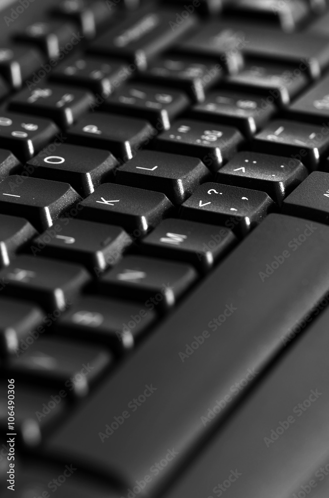 Detail of keyboard keys Detail of keyboard keys