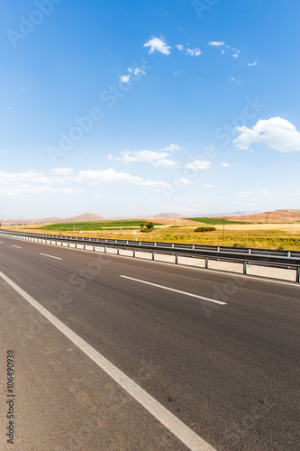 Highway on a sunny day with a nice background