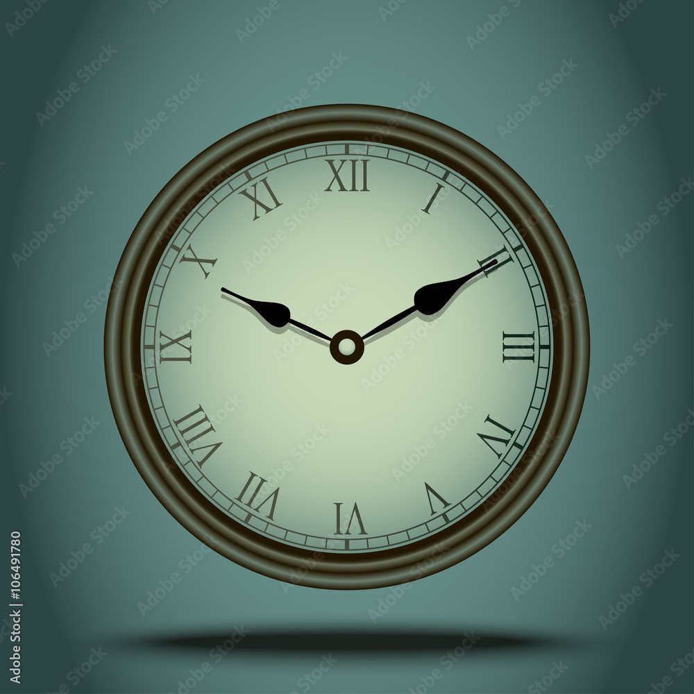 Часы с римскими цифрами Stock Vector | Adobe Stock