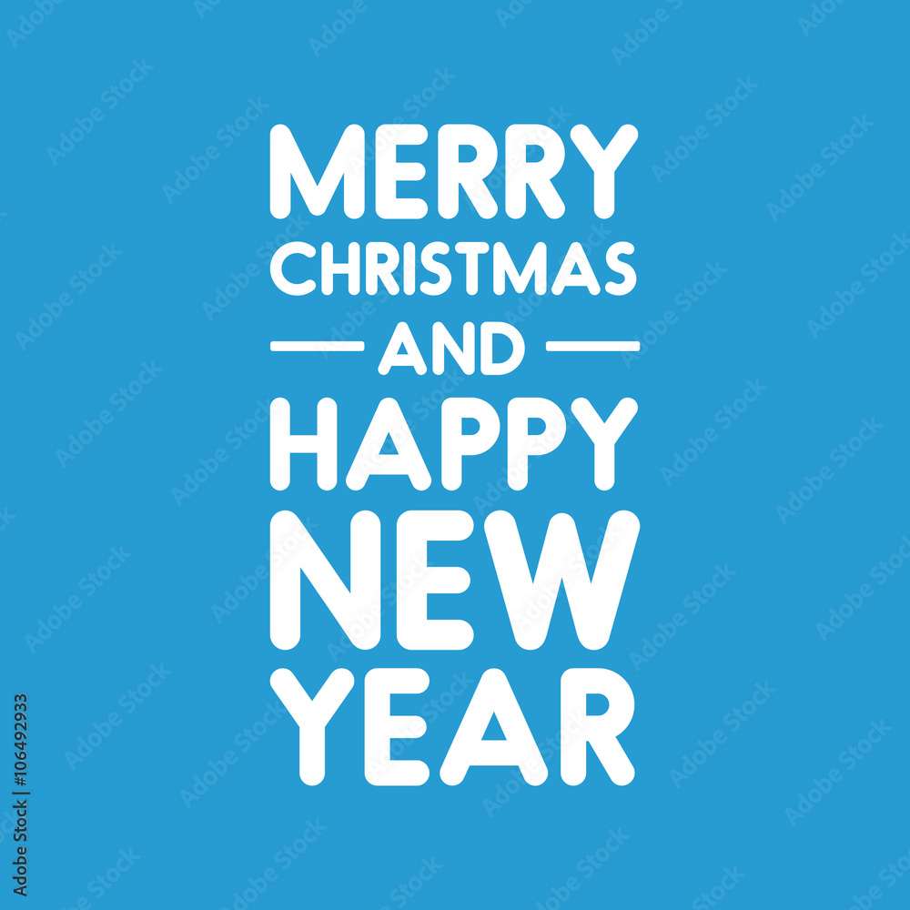 Merry Christmas and happy new year vector Merry Christmas and happy new year vector
