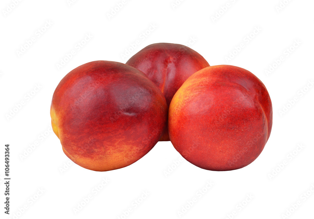 Obraz premium Three ripe peach