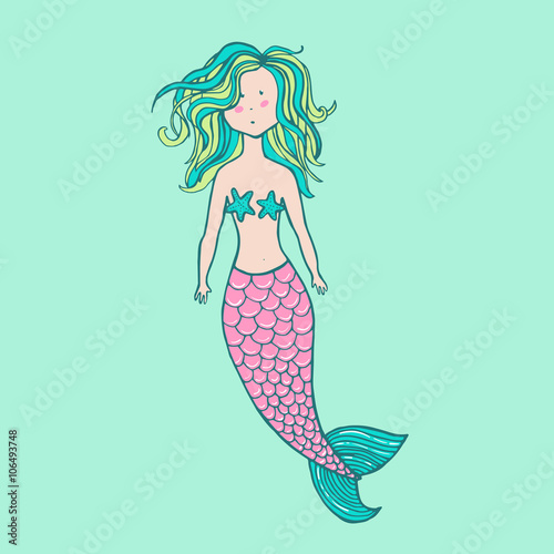 Little cute mermaid