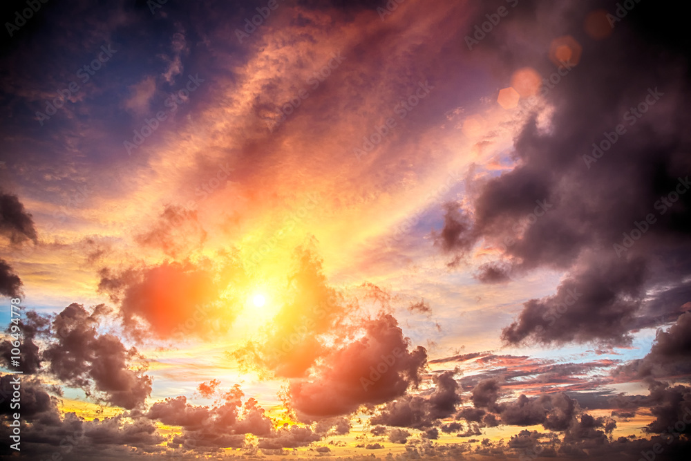 Fototapeta premium sunset sky background