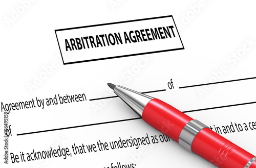 3d pen on arbitration agreement photo