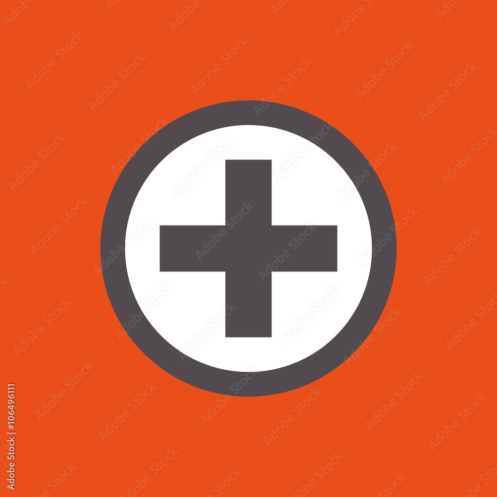 Fototapeta premium cross shape icon design