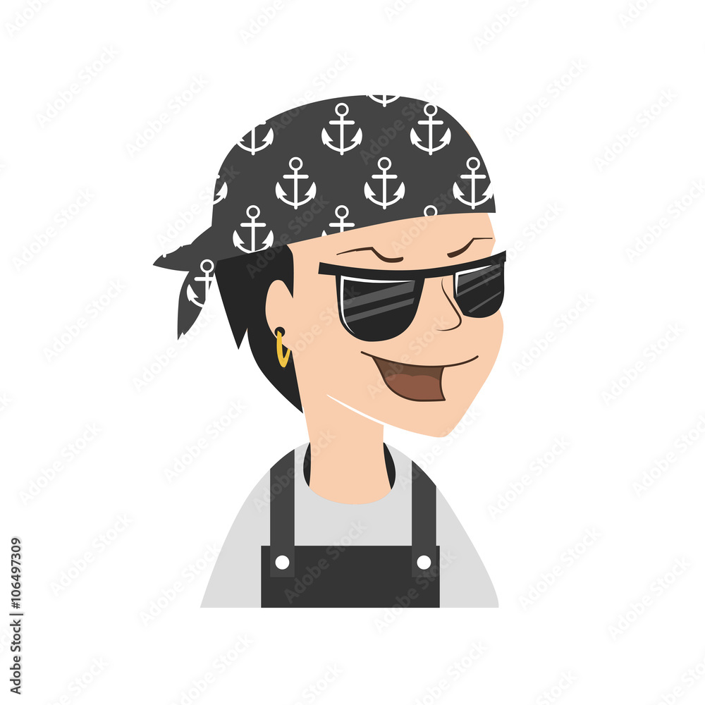 Men avatar face isolated on white background. Vector illustration Men avatar face isolated on white background. Vector illustration