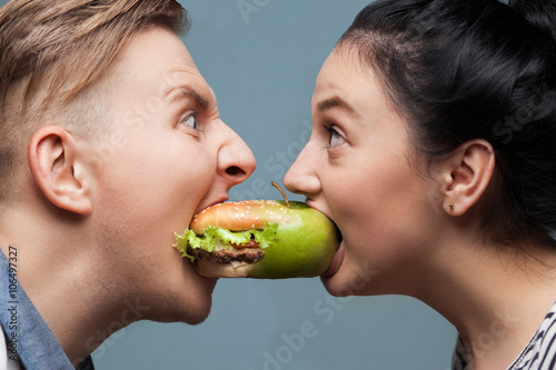battle of healthy and tasty foods