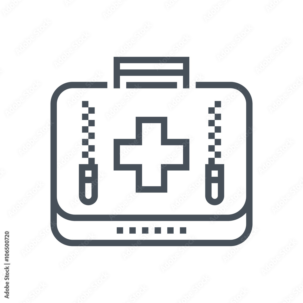 Obraz premium Medical kit icon