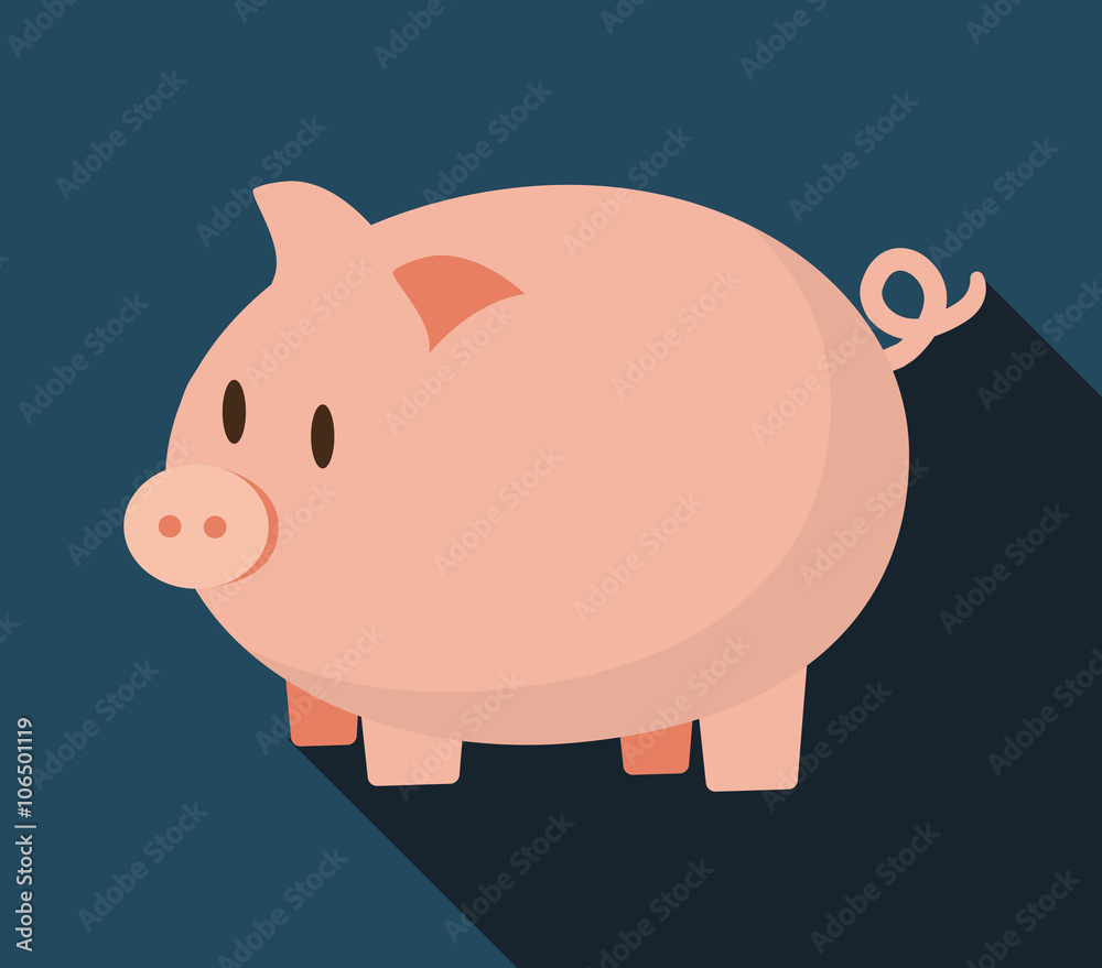 Piggy icon design Piggy icon design